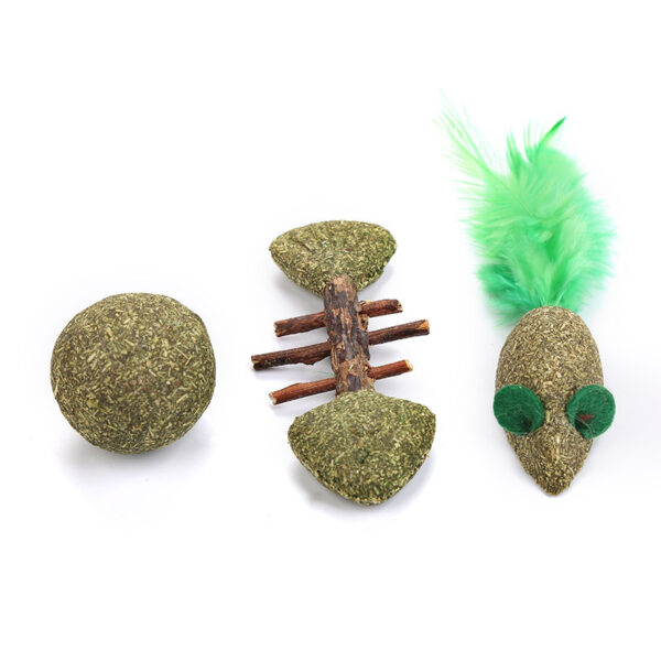 Catnip Fish Mouse Toy – Hairball Remover - Image 2