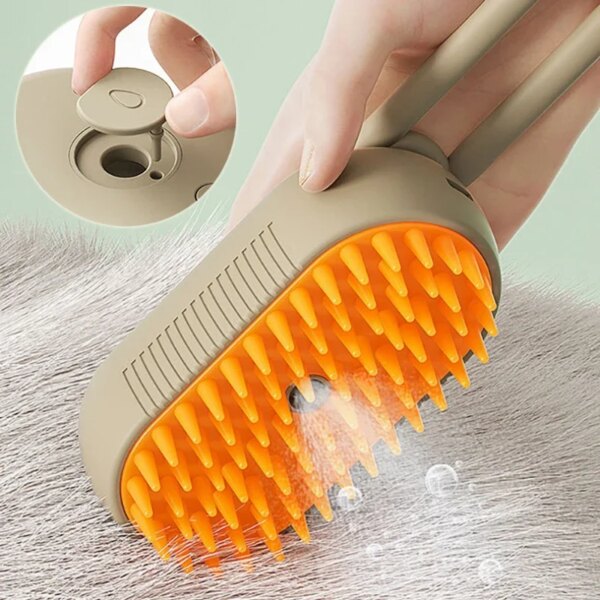 3-in-1 Electric Cat & Dog Grooming Brush - Image 4