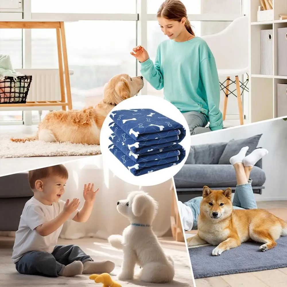 Waterproof Dog Mat Whelping Pads Dog Floor Mat Washable Dog Pads Reusable Puppy Mat For Cat Dog Pet Cage Floor Car