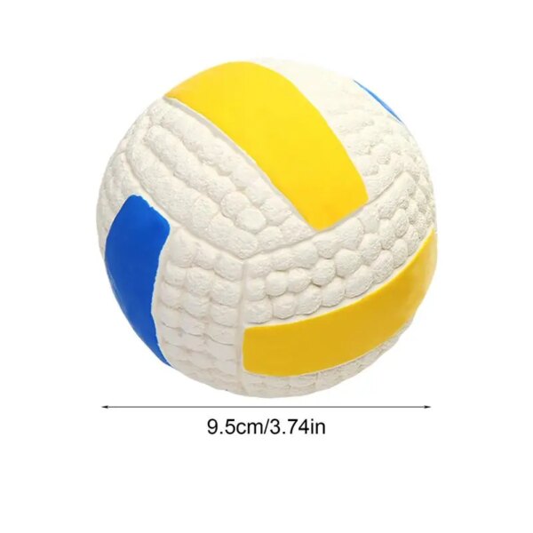 Indestructible Ball For Dogs Tough Ball Toy Puppies Chew Soccer Ball Bouncing Squeaky Dog Balls Sturdy Puppy Balls Interactive - Image 6