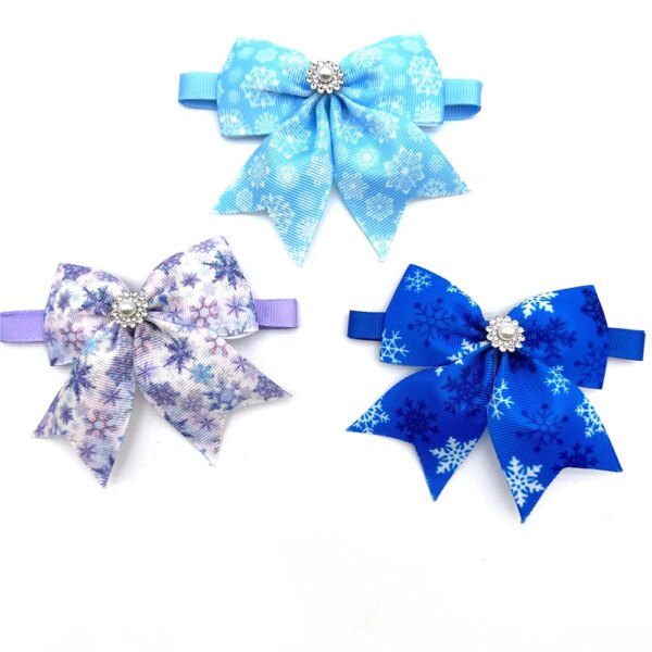 50/100pcs Winter Style Small Dog Bow Tie Pet Dog Grooming Product Snowflake Dogs Bowties Grooming Products Small Dog Accessories - Image 5