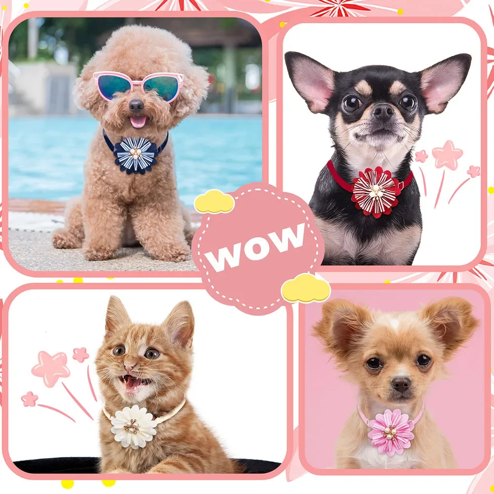 50PCS Dog Bowties Pet Grooming Summer Cute Small Dog Cat Bow Tie Neckties For Dogs Pets Grooming Products Dog Supplies