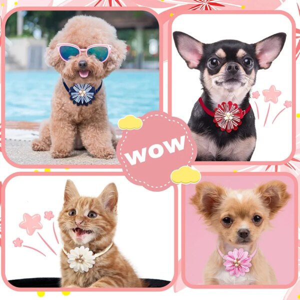 50PCS Dog Bowties Pet Grooming Summer Cute Small Dog Cat Bow Tie Neckties For Dogs Pets Grooming Products Dog Supplies - Image 2