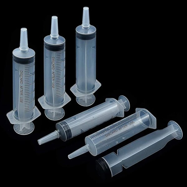 60ml Liquid Syringe Glue Filling Enema Syringe Nutrient Sterile Health Without Needle Watering Refilling for Animal Food Feeding - Image 3