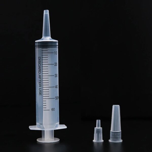 60ml Liquid Syringe Glue Filling Enema Syringe Nutrient Sterile Health Without Needle Watering Refilling for Animal Food Feeding - Image 4