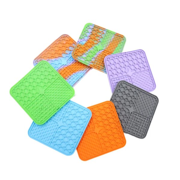 Pet Lick Silicone Mat for Dogs Pet Slow Food Plate Dog Bathing Distraction Silicone Dog Sucker Food Training Dog Feeder Supplies - Image 6