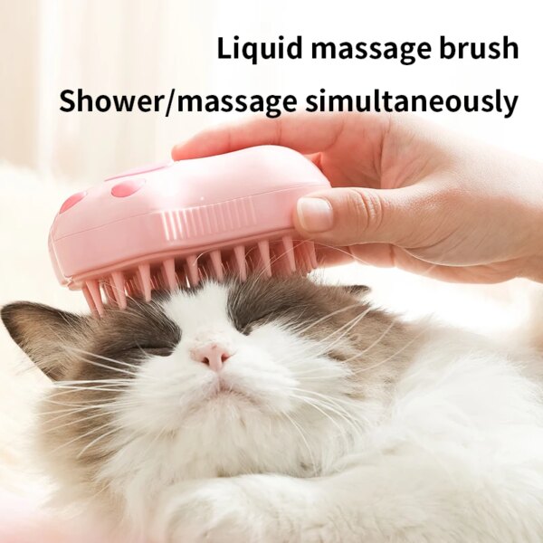 3 in 1 Pet Brush Cat Steam Brush Comb Dog Brush Electric Spray Cat Hair Brushes Massage Pet Grooming Hair Removal Combs - Image 3