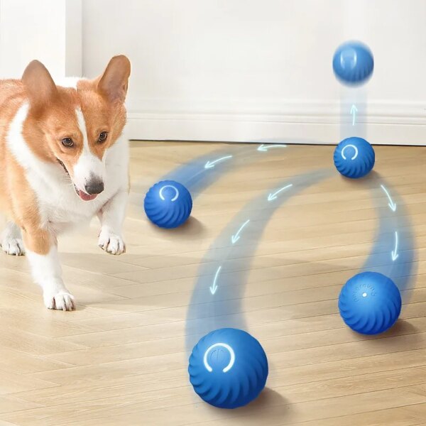 Pet Toy Ball Automatic Moving Dog Toy Ball Smart USB Jumping Rotating Interactive Dog Chew Toy Ball for Puppy Ball Toy - Image 3