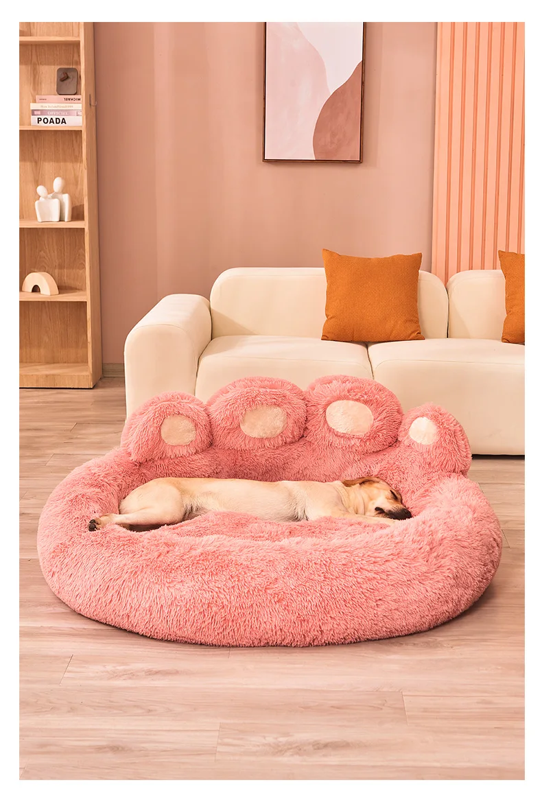 Pet Dog Sofa Beds for Small Dogs Warm Accessories Large Dog Bed Mat Pets Kennel Washable Plush Medium Basket Puppy Cats Supplies