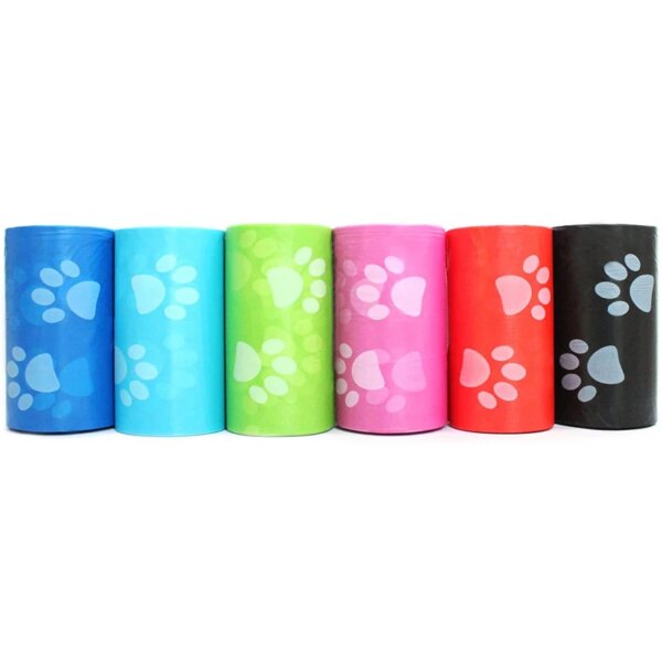 120 rolls Dog Poop Bag Outdoor Cleaning Poop Bag Outdoor Clean Pets Supplies for Dog 15Bags/Roll Refill Garbage Bag Pet Supplies - Image 2