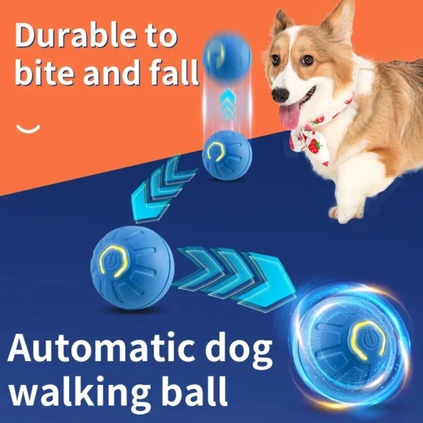 Smart Dog Toy Ball Electronic Interactive Pet Toy Moving Ball USB Automatic Moving Bouncing for Puppy Birthday Gift Cat Products - Image 2