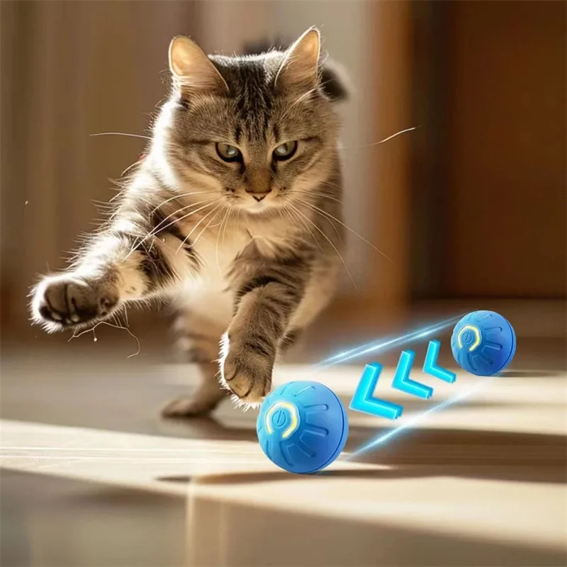 Smart Dog Toy Ball Electronic Interactive Pet Toy Moving Ball USB Automatic Moving Bouncing for Puppy Birthday Gift Cat Products