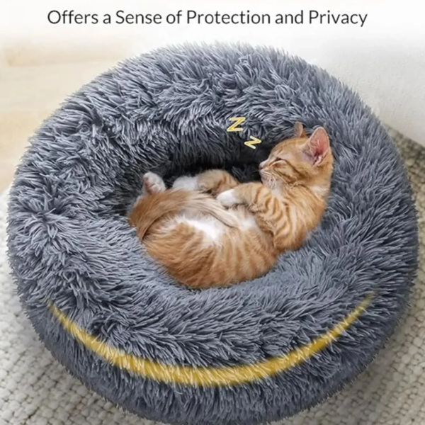 40-90cm Round Pet Bed for Large Dog Bed Super Soft Cat Bed Long Plush Dog House for Medium Dog House Winter Warm Sleeping - Image 2