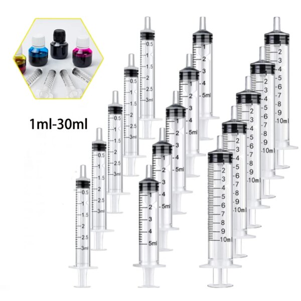 2-20Pcs 1ml-10ml Plastic Reusable Syringe For Measuring Nutrient Hydroponics Kithchen Tool - Image 2