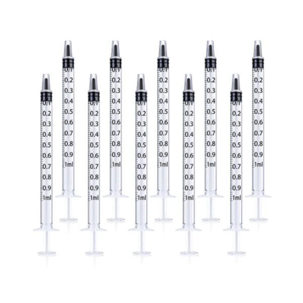 2-20Pcs 1ml-10ml Plastic Reusable Syringe For Measuring Nutrient Hydroponics Kithchen Tool - Image 3