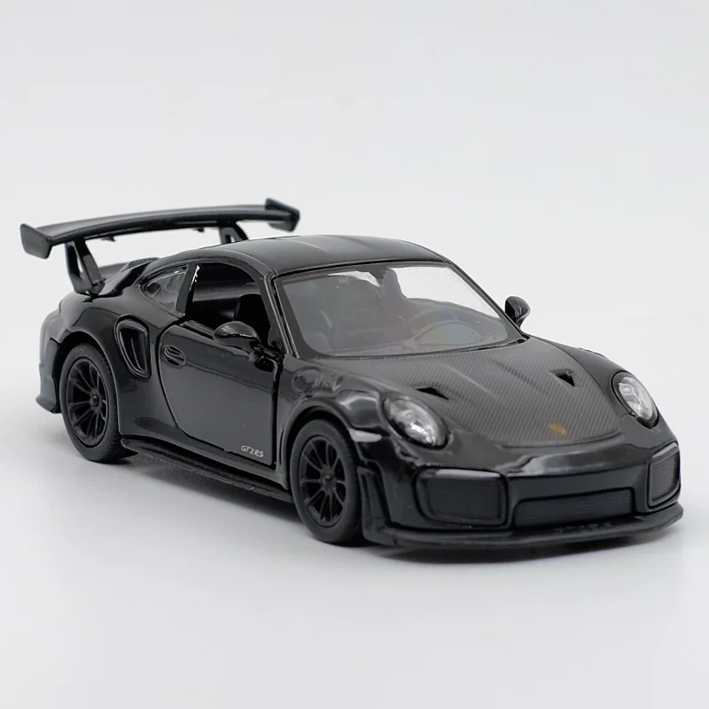 kinsmart Porsche 911 GT2 RS Sport Car Alloy Diecast Car Model 1/36 Toy With Pull Back For Children Gifts Toy Collection