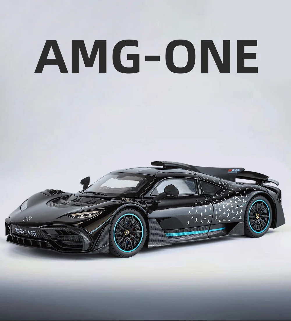 1:18 Mercedes Benz AMG ONE Super Sports Vehicle Alloy Dieacst Model Car Sound & Light Classic Hobby Collectibles Birthday Gifts