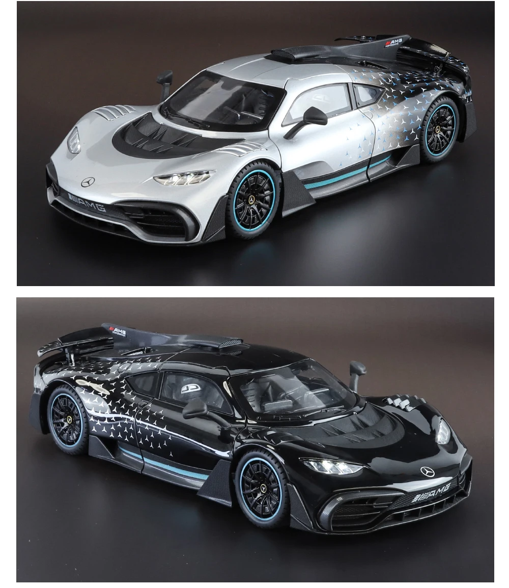 1:18 Mercedes Benz AMG ONE Super Sports Vehicle Alloy Dieacst Model Car Sound & Light Classic Hobby Collectibles Birthday Gifts