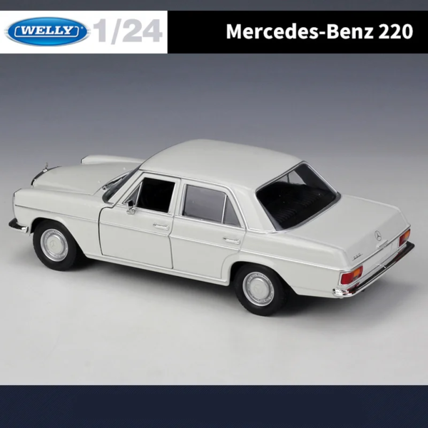 WELLY 1:24 Mercedes-Benz 220 Alloy Car Model Simulation Diecasts Metal Classic Retro Old Car Model Collection Childrens Toy Gift - Image 5