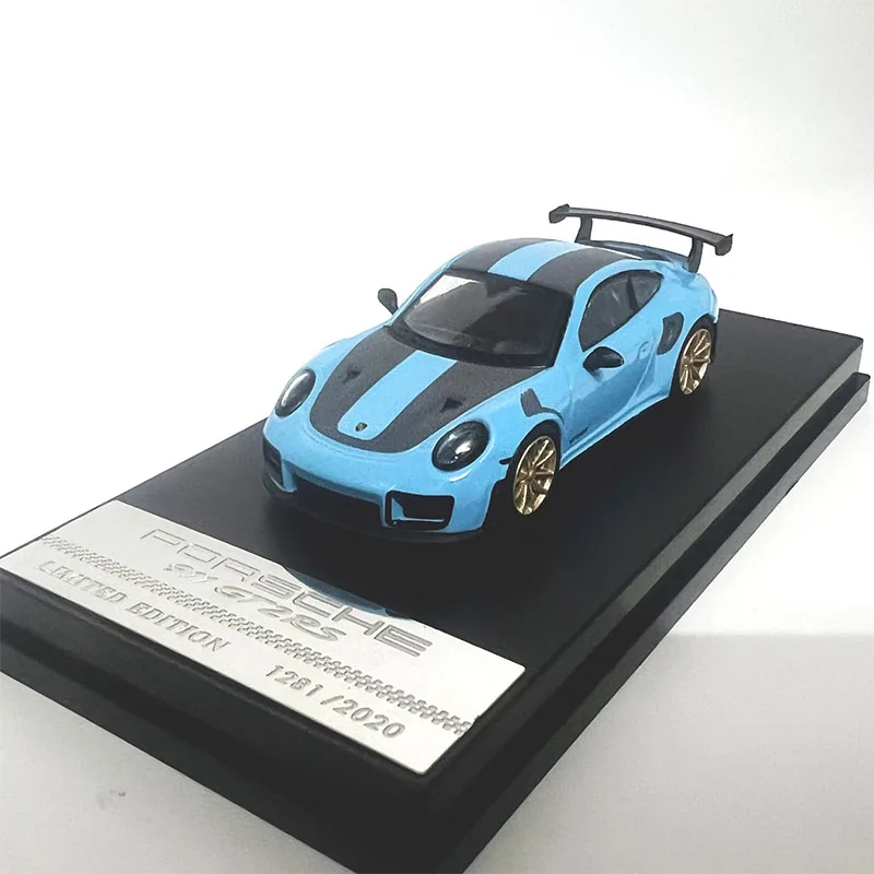 Diecast 1/64 Scale 911 Porsche GT2 RS Classic Sports Car Simulation Delicacy Alloy Car Model Static Collectible Souvenir Gift