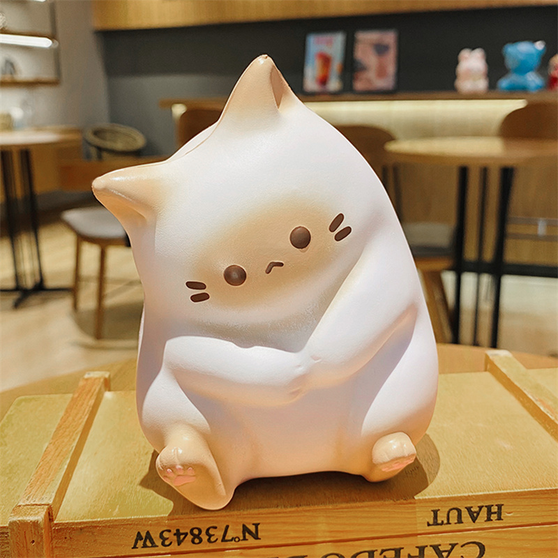 New Cat Stress Relief Squishy Toy Pu Slow Rising Squeeze Antistress Ball Cartoon Table Ornaments Squishy Stress Reliever Toys