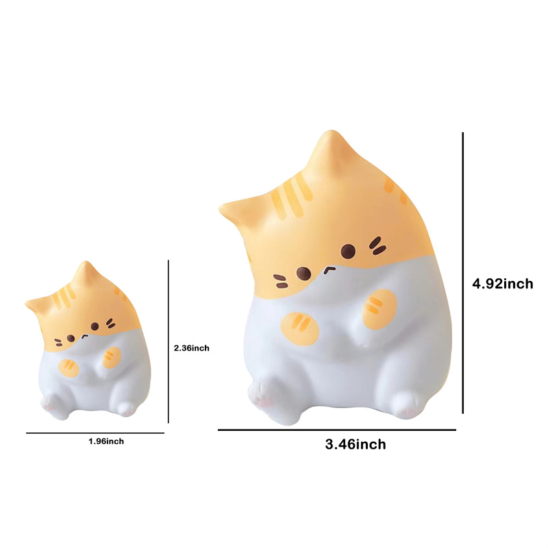 New Cat Stress Relief Squishy Toy Pu Slow Rising Squeeze Antistress Ball Cartoon Table Ornaments Squishy Stress Reliever Toys