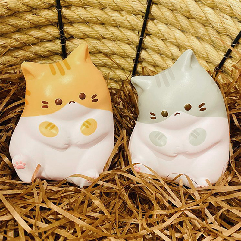 New Cat Stress Relief Squishy Toy Pu Slow Rising Squeeze Antistress Ball Cartoon Table Ornaments Squishy Stress Reliever Toys