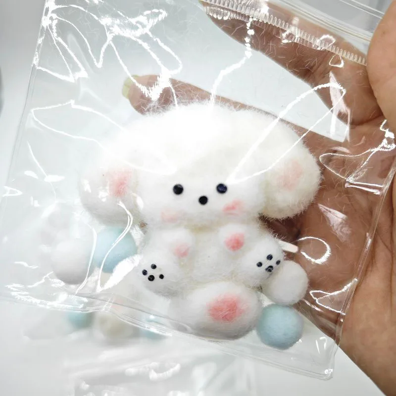 Kawaii Plush Bunny Angel Sheep Pig Curly Dog Ooze Feeling Relief Stress Squeeze Irritability Fingertip Toys Kids  Squishy Gifts