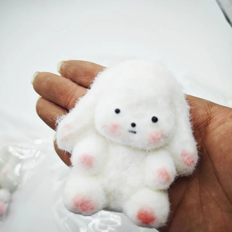 Kawaii Plush Bunny Angel Sheep Pig Curly Dog Ooze Feeling Relief Stress Squeeze Irritability Fingertip Toys Kids  Squishy Gifts