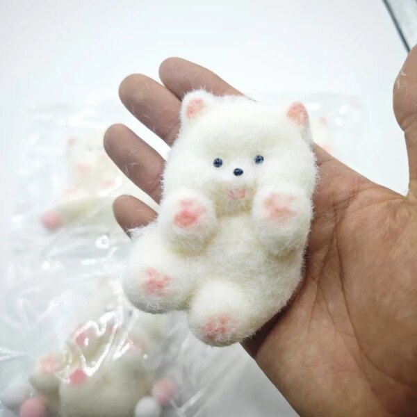 Kawaii Plush Bunny Angel Sheep Pig Curly Dog Ooze Feeling Relief Stress Squeeze Irritability Fingertip Toys Kids  Squishy Gifts