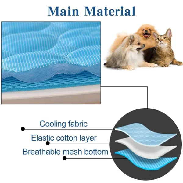 Dog Cooling Mat Extra Large Summer Pet Cold Bed for Small Big Dogs Cat Durable Blanket Sofa Cat Ice Pad Blanket Pet Accessories - Image 3