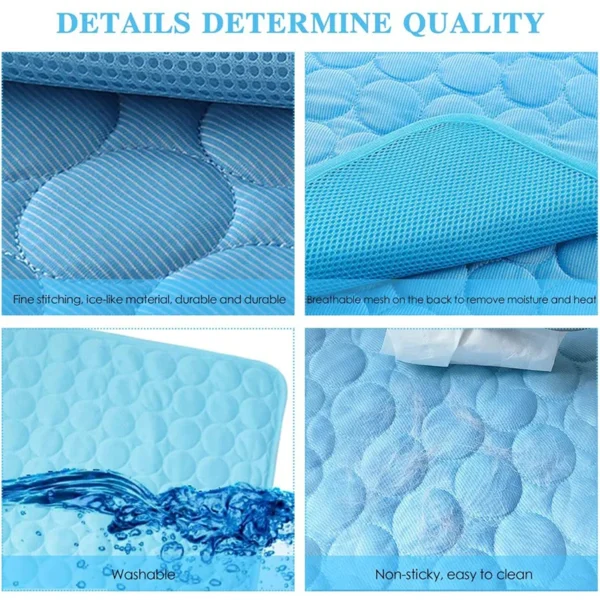 Dog Cooling Mat Extra Large Summer Pet Cold Bed for Small Big Dogs Cat Durable Blanket Sofa Cat Ice Pad Blanket Pet Accessories - Image 2