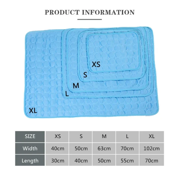 Dog Cooling Mat Extra Large Summer Pet Cold Bed for Small Big Dogs Cat Durable Blanket Sofa Cat Ice Pad Blanket Pet Accessories - Image 6