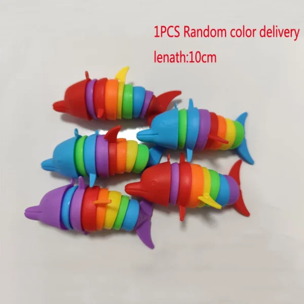 3D Slug Fidget Toy Colorful Slug Snail Toy Articulated Flexible All Ages Relief Anti-Anxiety Sensory Toys for Children - Image 11