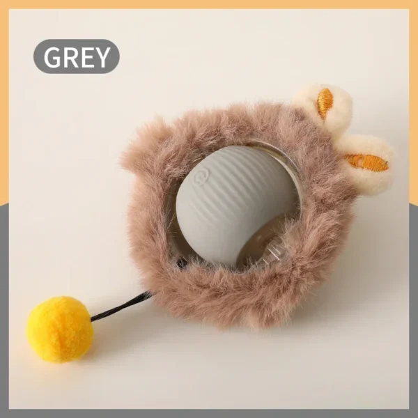 Cat Interactive Ball Toys Automatic Rolling Ball Faux Tail Rechargeable Smart Pet Electric Toy Dog Cat Training Imitate Mouse - Image 7