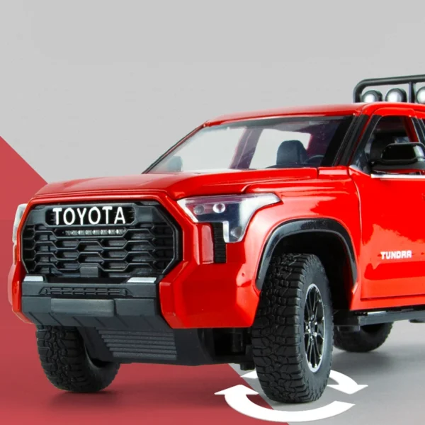 1/22 Tundra Pickup Alloy Car Model Diecast & Toy Metal Off-Road Vehicles Car Model Sound and Light Collection Childrens Toy Gift - Image 3