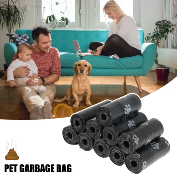 10/30/50Roll Dog Poop Bags Disposable Pet Waste Bags Dog Waste Bags Design Pet Poop Clean Pick Up Bone Bag Dispenser Tools - Image 3
