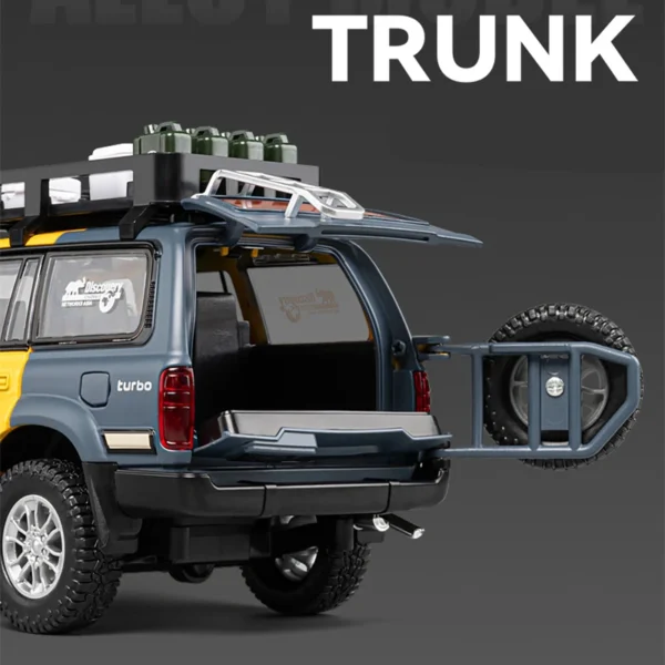 1/24 Toyota Land Cruiser LC80 Alloy Car Model Diecast Metal Off-road Vehicles Car Model Sound and Light Simulation Kids Toy Gift - Image 6