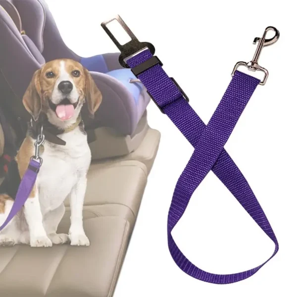 Dog Auto Car Safety Belts Pet Car Harness Adjustable Strap Buckle Clip Seatbelt Easy Control Vehicle Seat Belt Attachment - Image 4