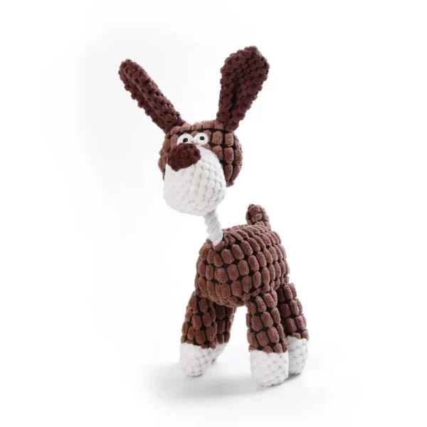 Plush Dog Toy Animals Shape Bite Resistant Squeaky Toys Corduroy Dog Toys for Small Large Dogs Puppy Pets Training Accessories - Image 19