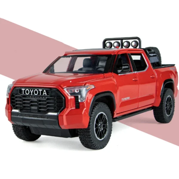 1/22 Tundra Pickup Alloy Car Model Diecast & Toy Metal Off-Road Vehicles Car Model Sound and Light Collection Childrens Toy Gift - Image 8