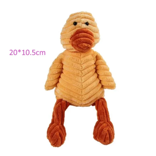 Plush Dog Toy Animals Shape Bite Resistant Squeaky Toys Corduroy Dog Toys for Small Large Dogs Puppy Pets Training Accessories - Image 11