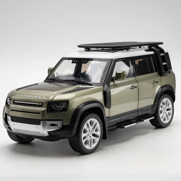 Large 1:18 Land Rover Defender SUV Off-road Alloy Model Car Diecast Toy Car Collection Simulation Sound Light Children Day Gifts - Image 3