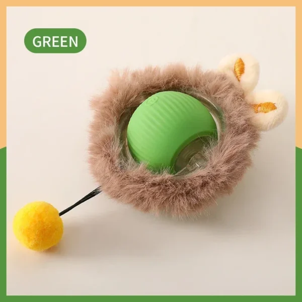Cat Interactive Ball Toys Automatic Rolling Ball Faux Tail Rechargeable Smart Pet Electric Toy Dog Cat Training Imitate Mouse - Image 10