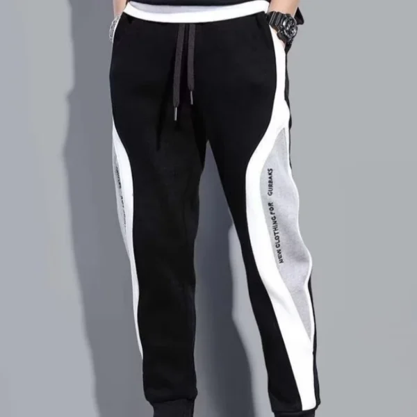 Men Black Pants Hip Hop Drawstring Jogger Fashion Comfortable Trousers Male Casual Sweatpants Loose Elastic Waist Sportswear - Image 6