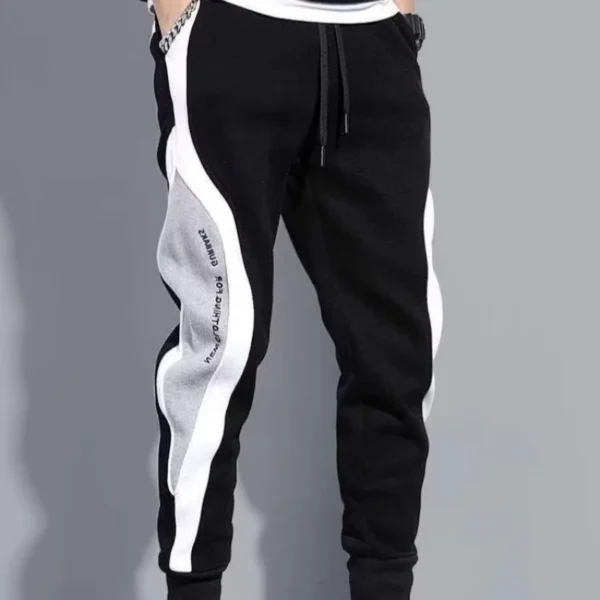 Men Black Pants Hip Hop Drawstring Jogger Fashion Comfortable Trousers Male Casual Sweatpants Loose Elastic Waist Sportswear - Image 5